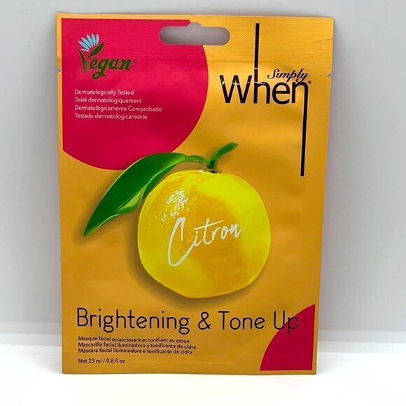 Simply When Citron Brightening & ToneUp Sheet Mask - Picture 2 of 3